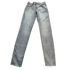 DL1961 Girls Chloe Skinny Jeans Howl Light Grey Frayed Hem Girls Size 14